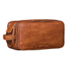 "Barlow" Genuine Leather Toiletry Bag Men Women Large
