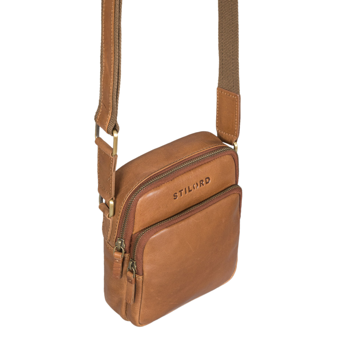 Stilvolle kleine Ledertasche für Herren