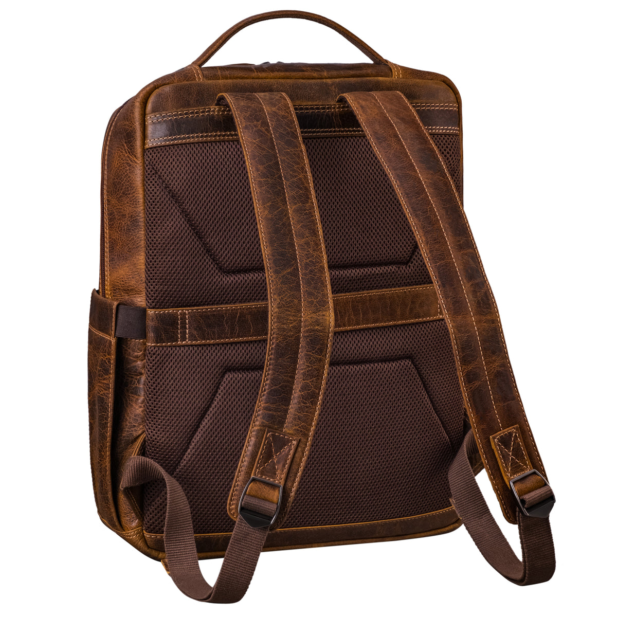 Leder Businessrucksack Herren braun