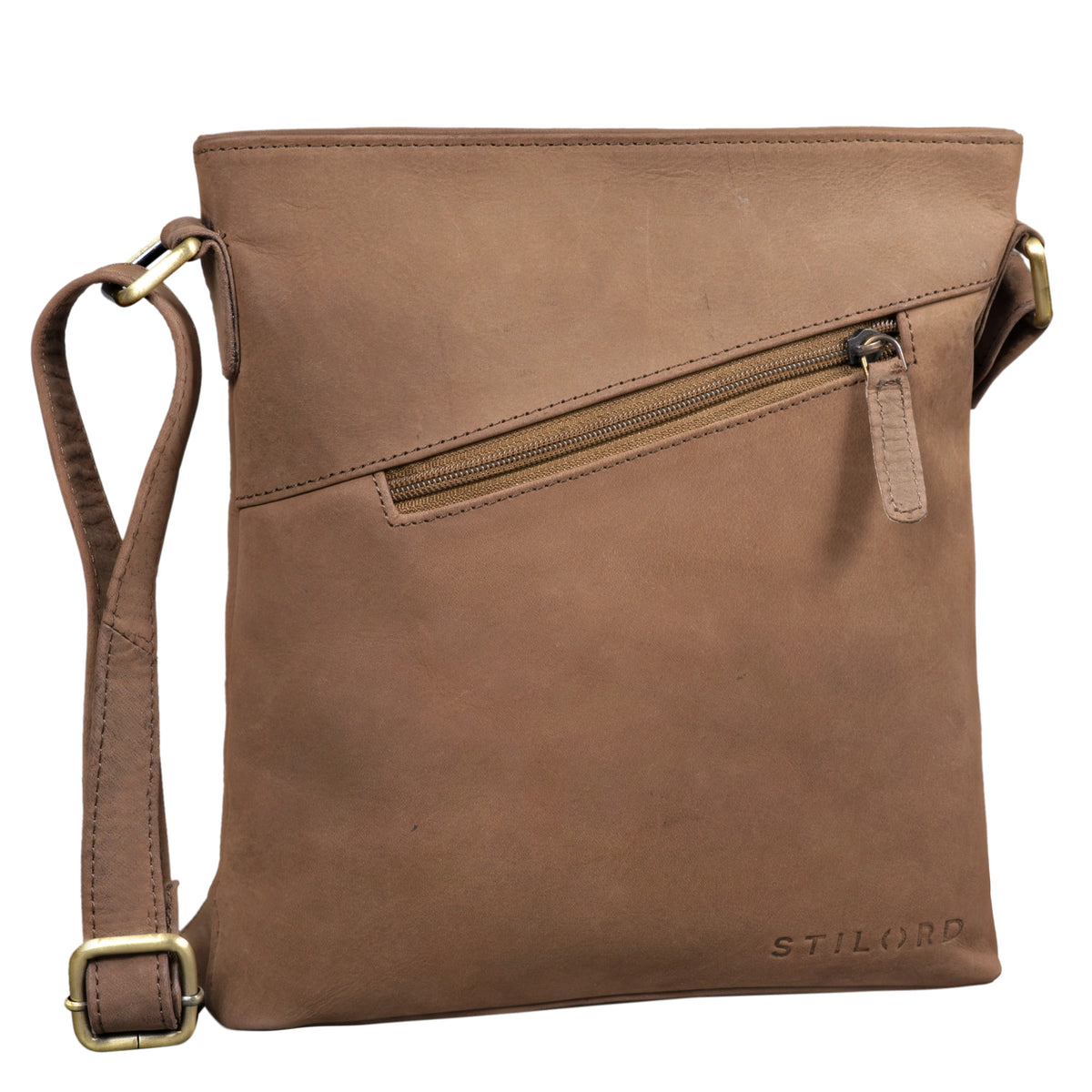 Lederhandtasche braun Vintage