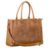 "Betina" Leather Shopper Bag for Women Large 15.6 - 16 Inch Laptop Compartment