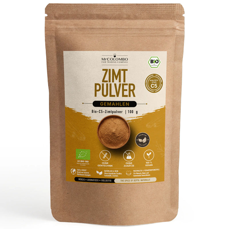Bio-C5 Zimt Pulver aus Sri Lanka - MrCOLOMBO