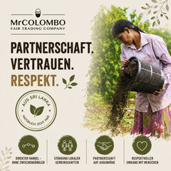 Bio Kurkuma Pulver aus Sri Lanka - Partnerschaft und Respekt mit Bauernfamilien in Sri Lanka