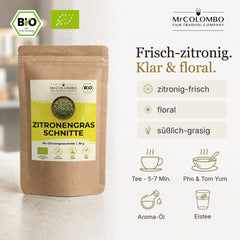 Bio-Zitronengras Schnitte aus Sri Lanka - Eigenschaften und Verwendung
