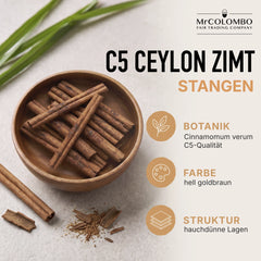 Ceylon Zimtstangen aus Sri Lanka - Botanik, Farbe und Struktur, Cinnamomum verum C5