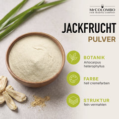 Jackfrucht Pulver aus Sri Lanka - Botanik, Farbe und Struktur