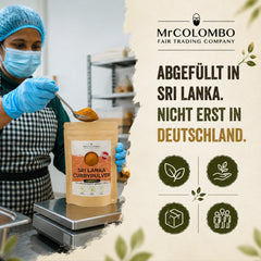Sri Lanka Curry Pulver Jaffna aus Sri Lanka abgefüllt in Sri Lanka, nicht erst in Deutschland