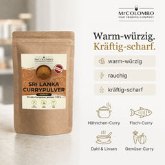Sri Lanka Curry Pulver Jaffna aus Sri Lanka - Eigenschaften und Verwendung