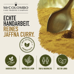 Sri Lanka Curry Pulver Jaffna aus Sri Lanka in echter Handarbeit, handverlesen und rein