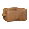 "Barlow" Genuine Leather Toiletry Bag Men Women Large