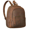 "Lisa" Leather Backpack Women Medium Size With Padded 13 Inch Tablet Compartment