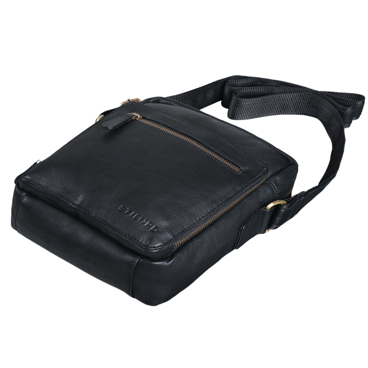 Ledertasche Vintage schwarz