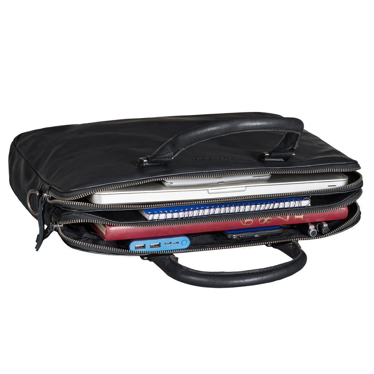 Business Tasche Leder schwarz
