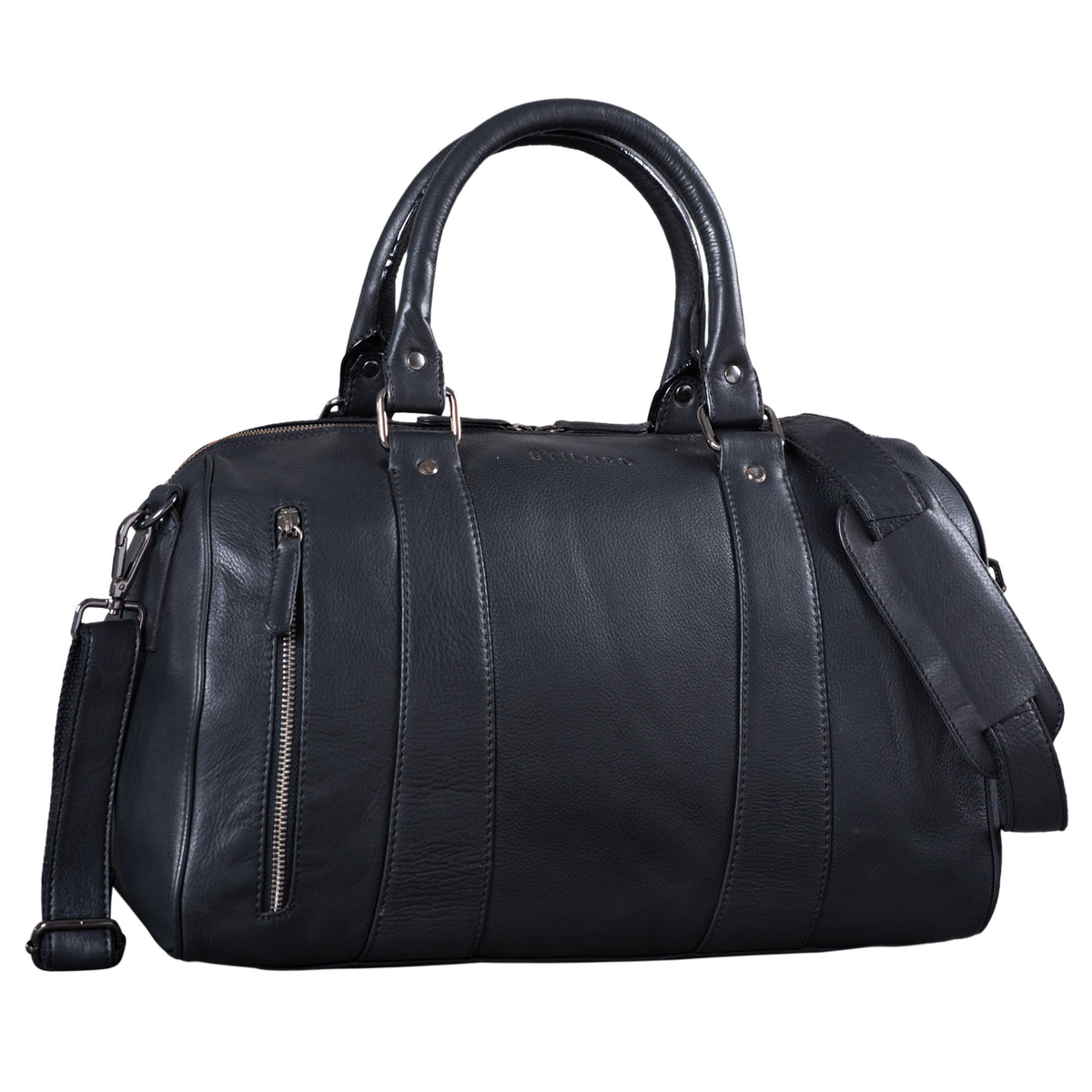 Echtleder Reisetasche schwarz