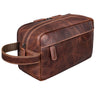 "Marbella" Leather Toiletry Bag for Men & Women - Large Wash Bag